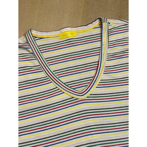 NWOT MOTHER Denim The Itty Bitty Throwback tshirt in Rainbow Bridge MEDIUM - Picture 2 of 6